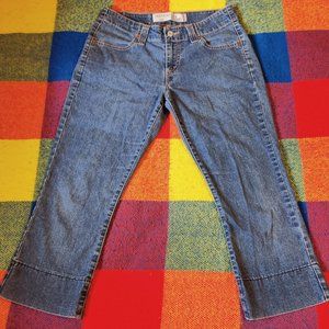 👖 Levi's 525 👖 NOUVEAU LOW Capris Capri Jeans Jean Pants LEVIS Sz.6